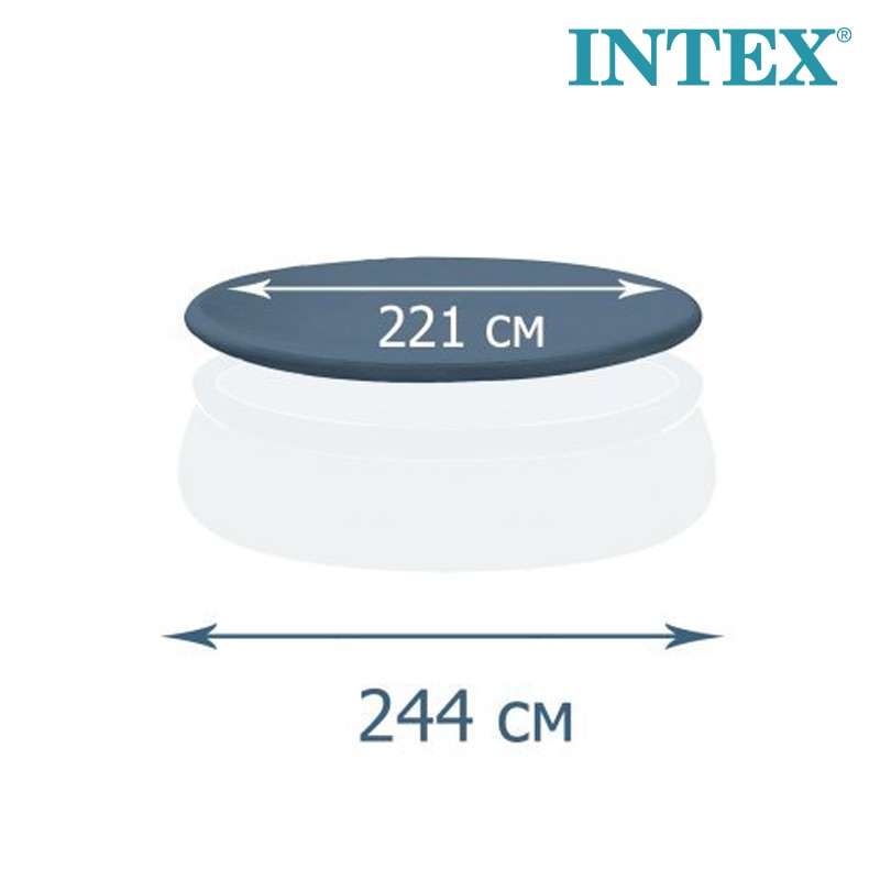 غطاء بركة سباحة دائري من إنتيكس 2.21 م يصلح بركة سباحة بإطار قابل للنفخ 2.44 م (28020)