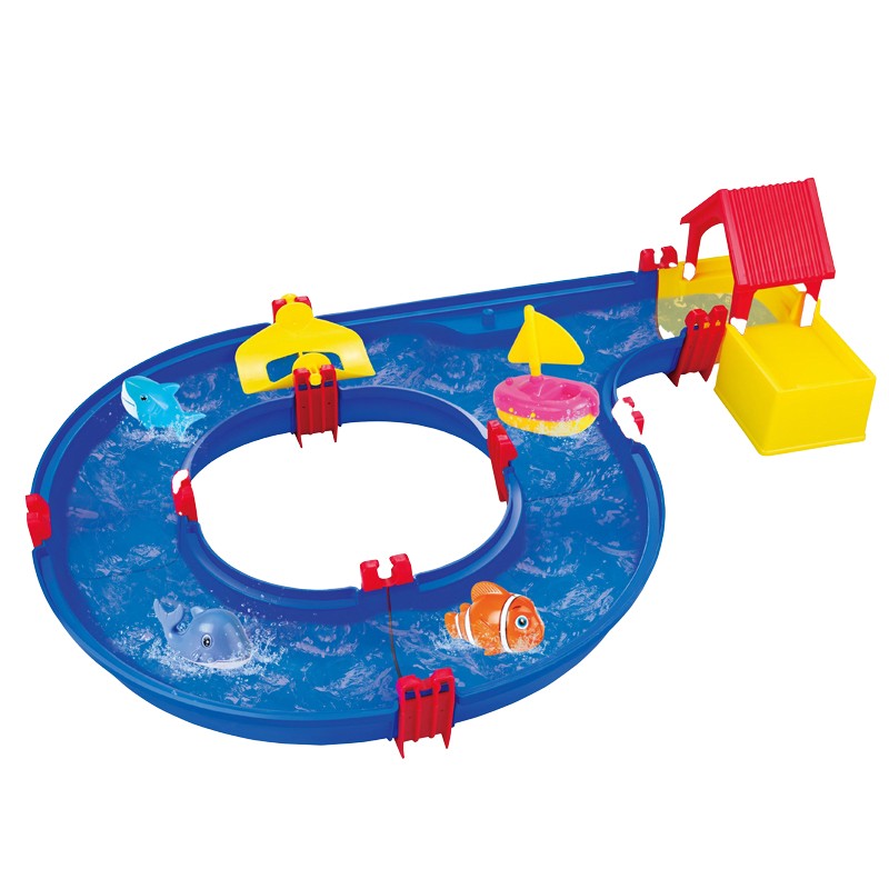 مضمار اللعب المائي مع بطه صغيره و قارب (6037-C)