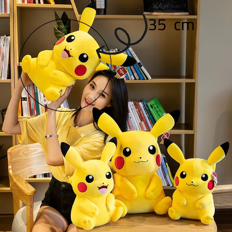 Pokemon Pikachu Soft Plush Stuffed Doll Toy 35 cm-1