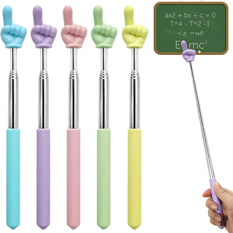 Retractable Teacher Pointer Stick, Telescopic Finger Pointer Durable ...