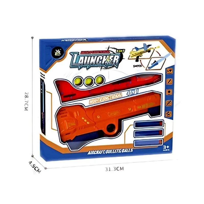 X-Blaze 4-in-1 Battle Blaster – Transforms into 7-Color Flashing Sword with Sound Effects, Shoots Foam Darts & Ping Pong Balls, Plane Launcher for Kids 3+