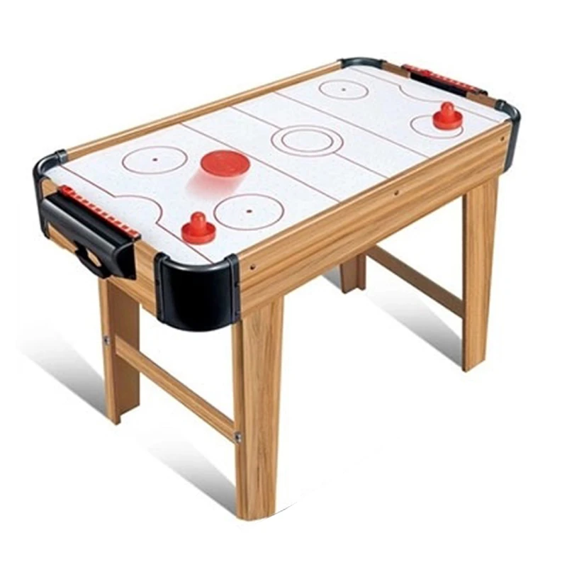 Wooden Air Hockey Table with Legs - 76 × 38 × 61 cm - Indoor Hockey Game for Family - Ages 6+
