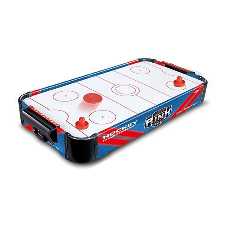 Wooden Air Hockey Table in Attractive Colors - 76 × 38 × 9 cm - Indoor Hockey Game for Family - Ages 6+