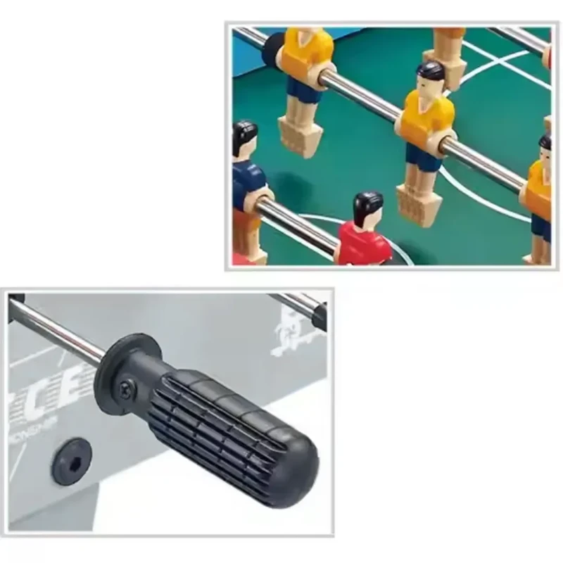 Wooden Football Table in Attractive Colors - 50.5 × 31.5 × 10 cm - Indoor Soccer Game for Family - Ages 5+