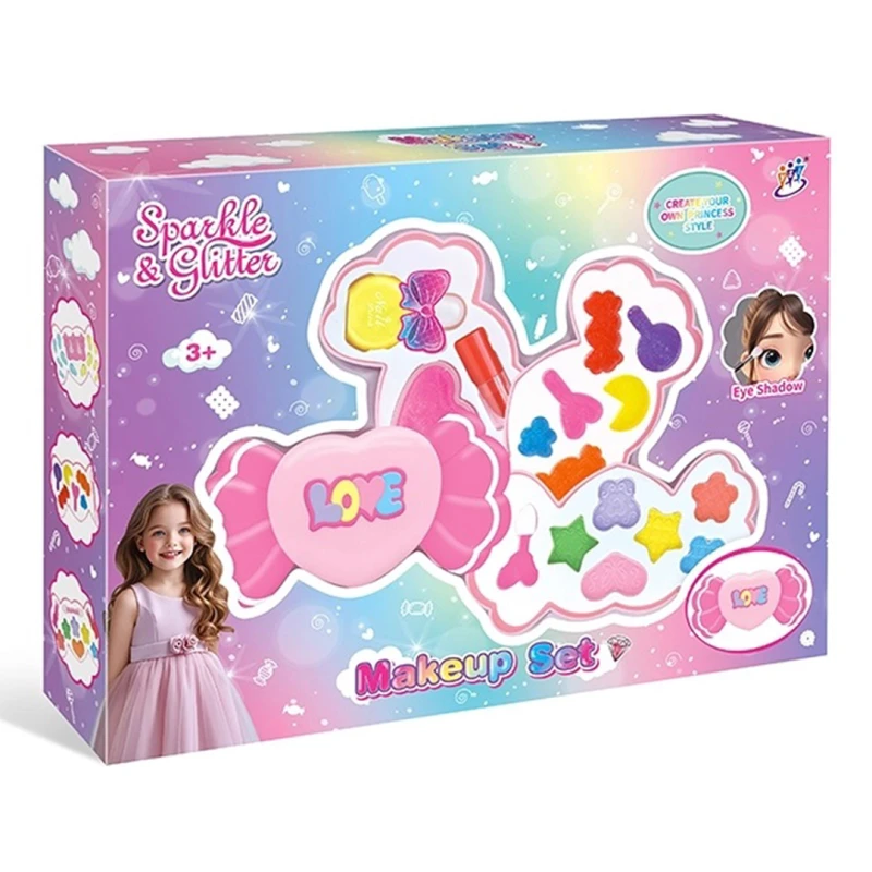 Sparkle & Glitter Beauty Makeup Set – Pretend Play Cosmetic Kit for Girls Ages 3+