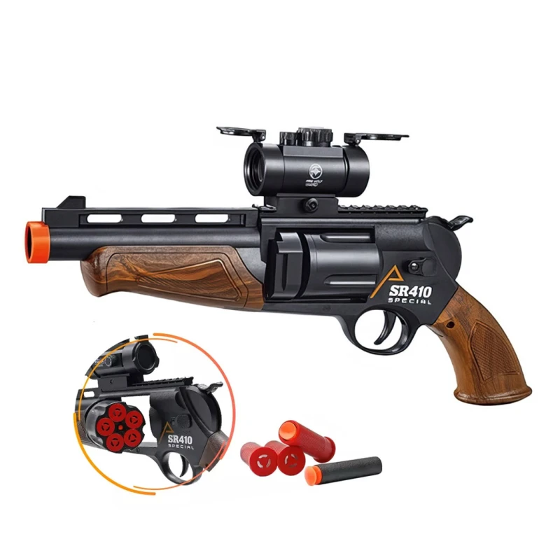 SR-410 Special Soft Bullet Launcher Gun – 5 Rounds of Continuous Operation with 20 Bullets – Suitable for Ages 8+