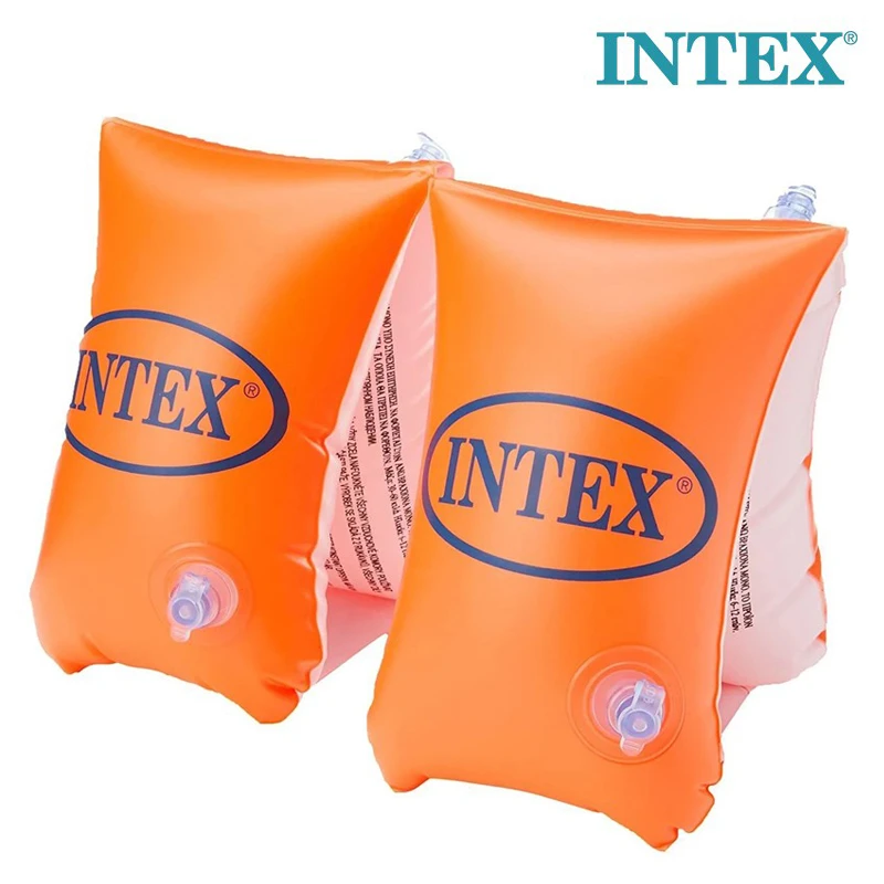 Intex Deluxe Inflatable Kids Swim Arm Bands 30×15 cm – Dual Air Chambers, Safe & Durable, for Ages 6–12