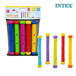 INTEX Underwater Play Sticks – 5 Piece Diving Pool Toy Set for Kids Ages 6+