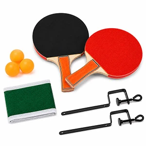 Complete Table Tennis Set (Ping Pong Set) – 2 Paddles, 3 Balls, Adjustable Net & 2 Net Holders – Family & Recreational Game – Ages 6+