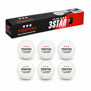Table Tennis (Ping Pong) Balls – Pack of 6 White 40+ mm Balls for Training, Practice & Recreational Play