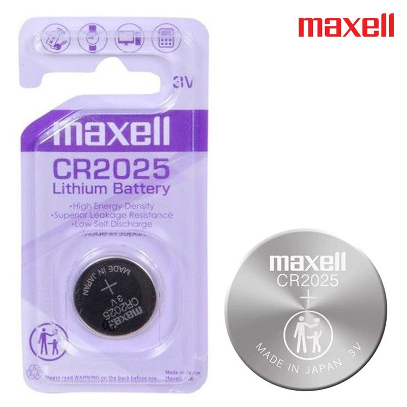 Maxell  Battery 3V Lithium Coin Cell (CR2025)