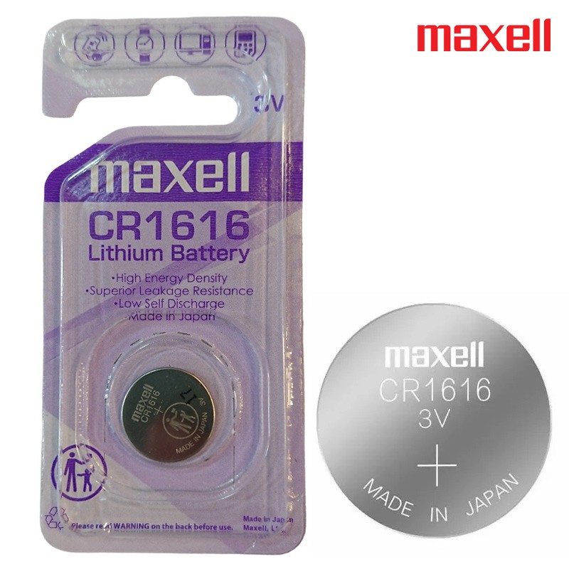 Maxell  Battery 3V Lithium Coin Cell (CR1616)