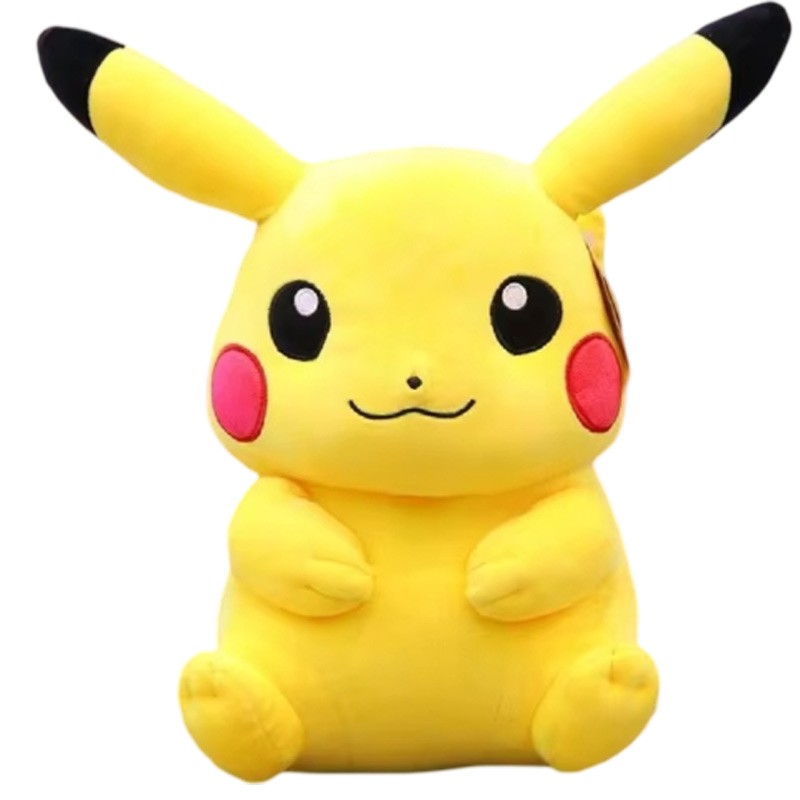 Pokemon Light Yellow Pikachu Soft Plush Stuffed Doll Toy 35 cm