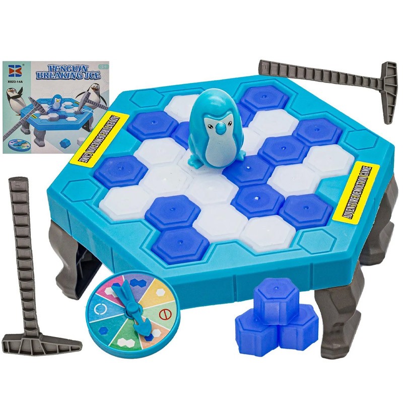 Penguin Breaking Ice 6.5 x 17 cm (X023-1)