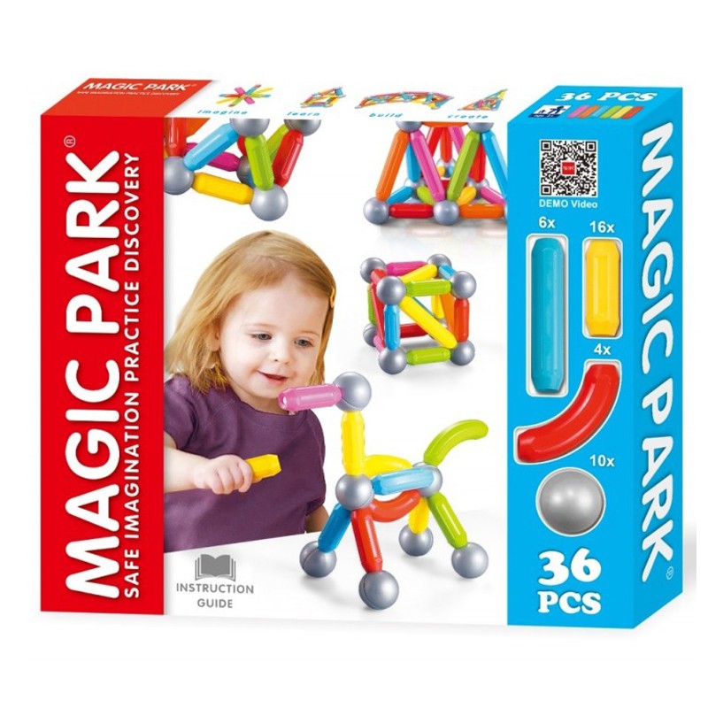 Magic Park Magnetic Sticks Building Blocks 52 Pcs (QF8112E)