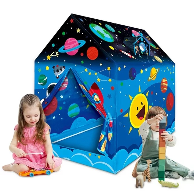 خيمة اطفال رسومات الفضاء  (B9028)