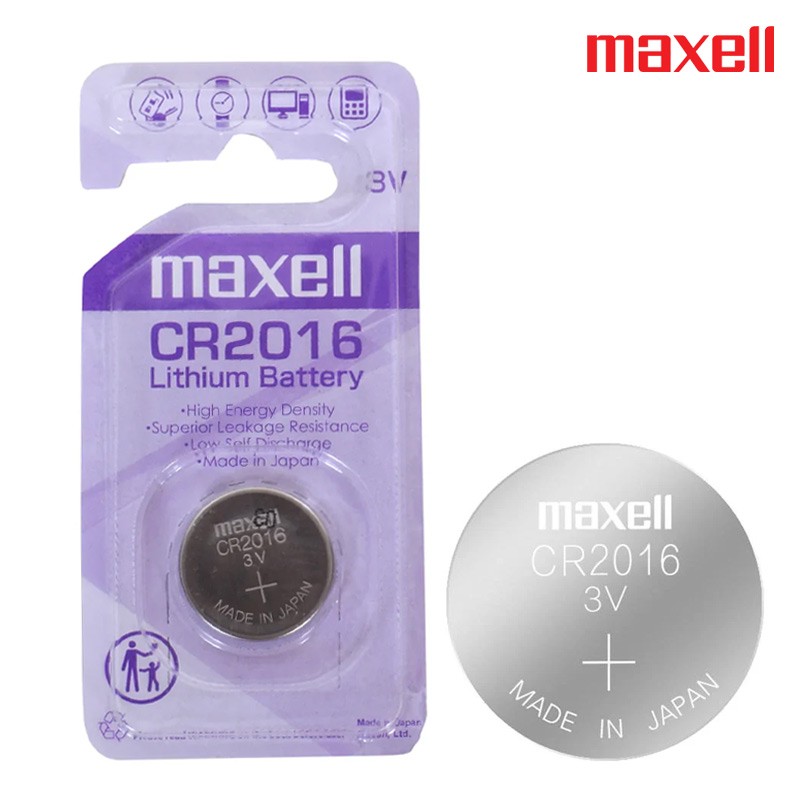 Maxell  Battery 3V Lithium Coin Cell (CR2016)