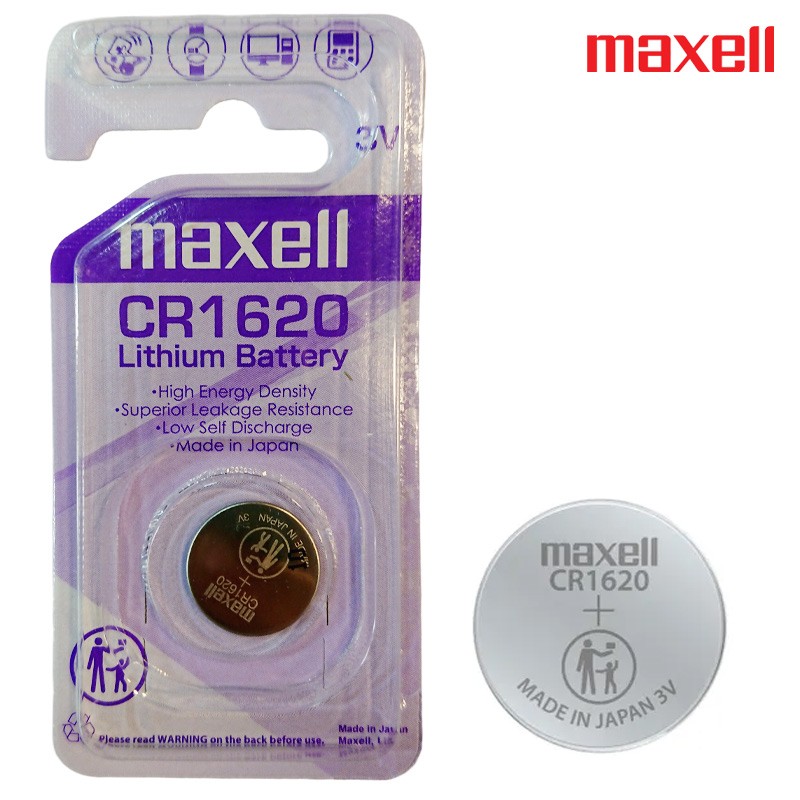 Maxell  Battery 3V Lithium Coin Cell (CR1620)